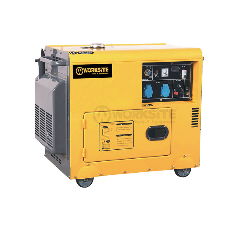 5000W Quiet Portable Diesel Standby Generator 69 dB noise rating DGS106