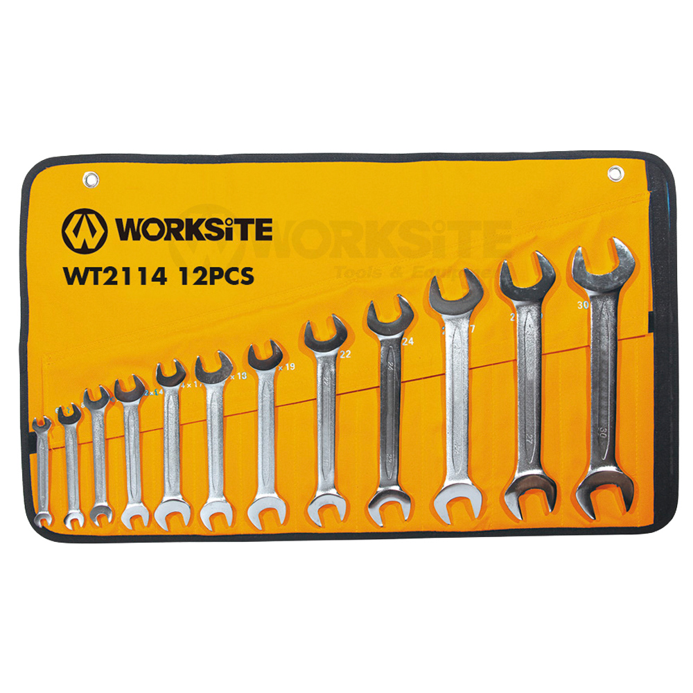 12PCS Double Open End Wrenches Set, Chrome Vanadium Steel