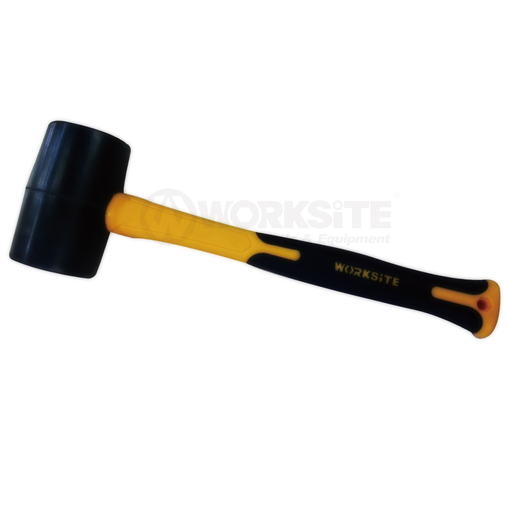 Rubber Mallet Steel Handle, 8OZ/16OZ, Hammer Made Of High Quality Oil Resistant Rubber
