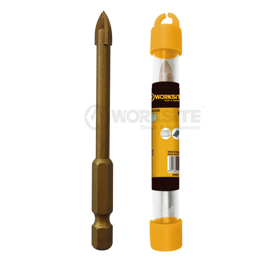 Tin coated Tile & Glass Drill Bit, Plastic tube packing