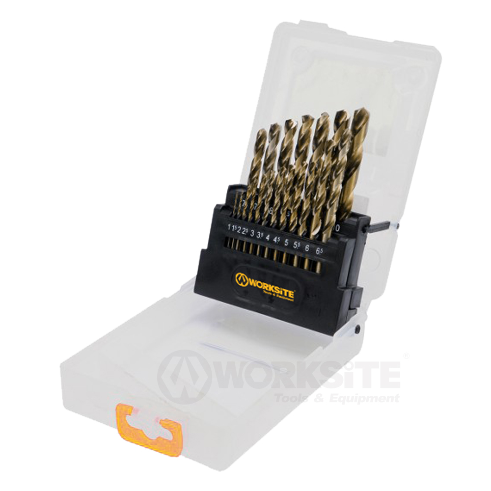 13PCS Twist Drill Set, HSS 4341, DIN 338, 118° split point