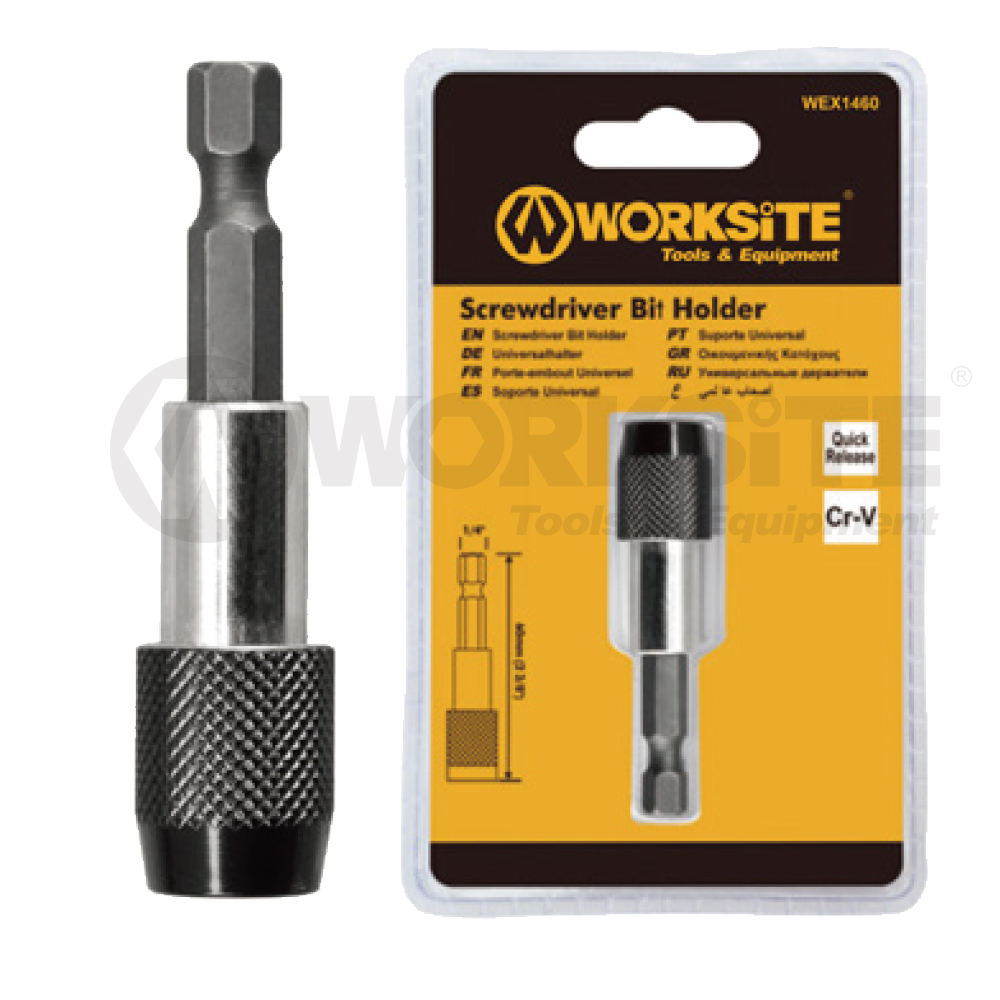 Screwdriver Bit Holder, Quick release, Material: Steel + Cr-v with megnetic