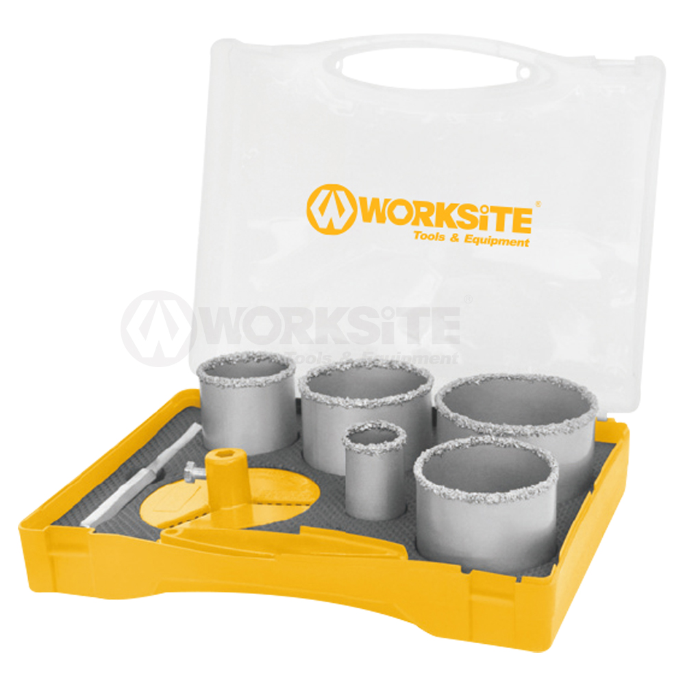 5PCS Carbide Gritted Hole Saw Set