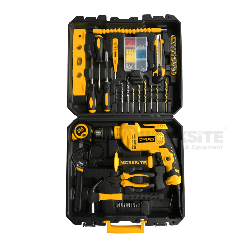 102PCS Impact Drill Kit, EID448-KIT, 650W,  Adjustable speed, Reversible, Home use