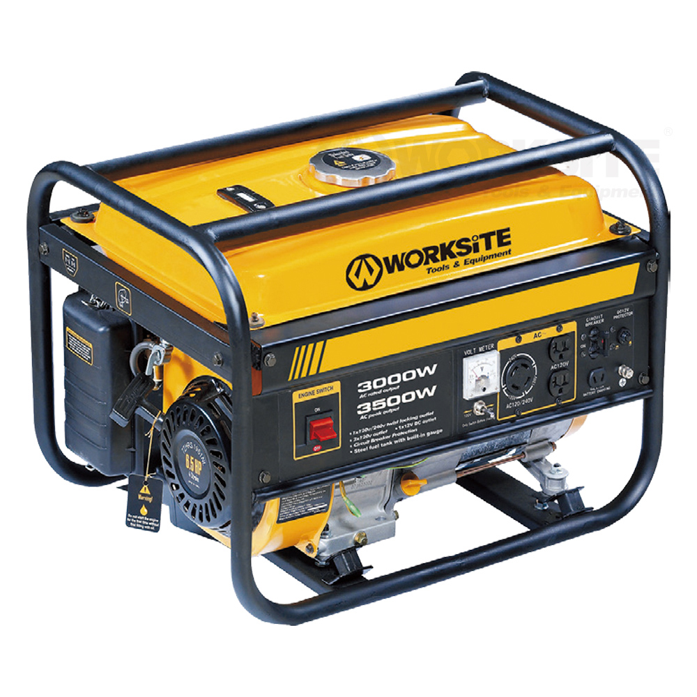 3000W/3500W Gasoline Generator,  EGT113, 4 Stroke, 15L,  Recoil & hand and electic start,  Air-cool, Professional