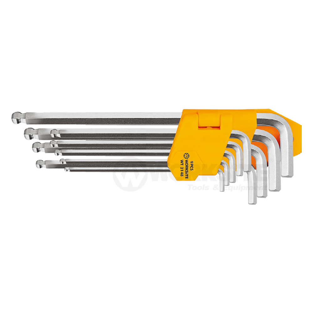 Ball Point Hex Key, WT2148, Long Arm, Cr-V steel