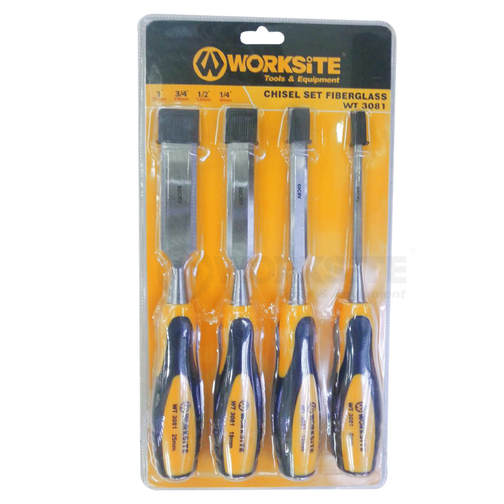 6/12/19/25MM, 4PCS Wood Chisel Set, WT3081