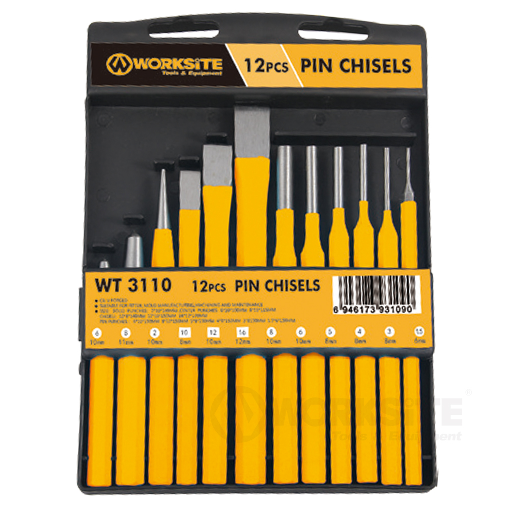 12PCS Pin Chisel Set, WT3110